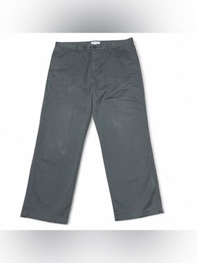Calvin Klein Men's Straight-Leg Chinos in Gray